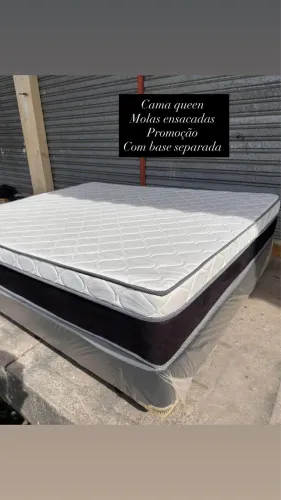 CAMA QUEEN MOLAS ENSACADAS 1450  @"