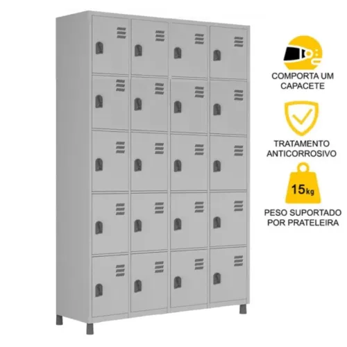 Armário para funcionários 20 portas