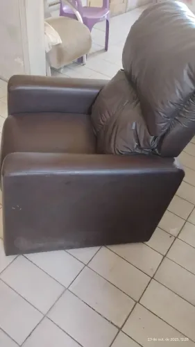 Cadeira Papai de couro