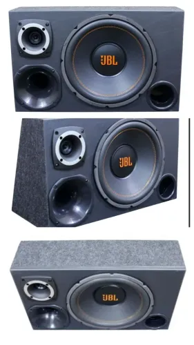 Caixa Trio Som Automotivo Completa Selada, multisystem JBL 12 polegadas, sem detalhes