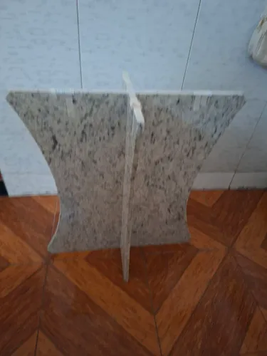 Tampo de mesa granito branco dallas