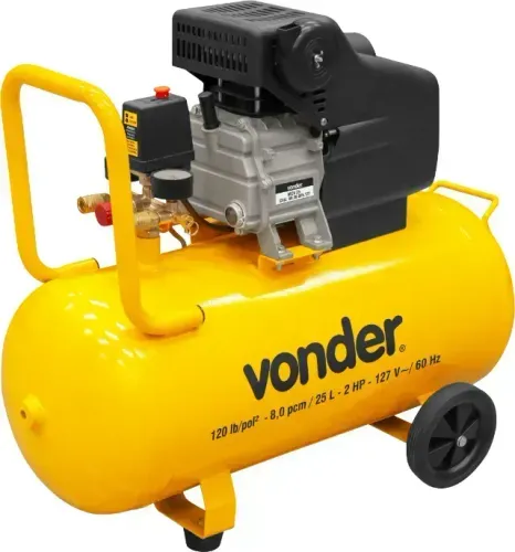 Motocompressor de Ar 8,0 pcm 25 litros MCV 25 Vonder