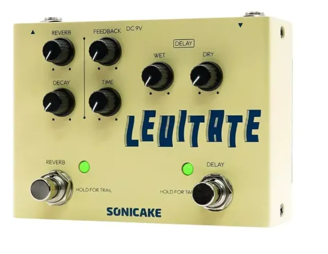 Pedal de efeito Sonicake Levitate QDS-2 amarelo