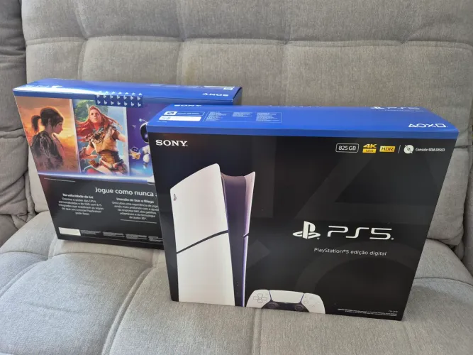 PS5 N.O.V.O Slim Modelo Digital Lacrado 01 Ano Garantia e Nota Fiscal da Magalu!