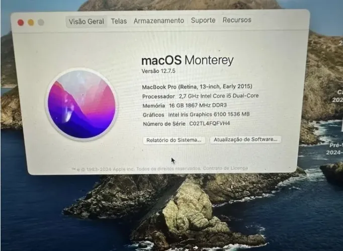 Macbook pro A1502 13 2015 16GB ram