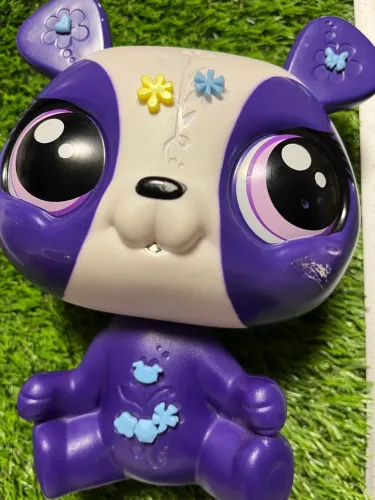 Littlest Pet Shop - Ursinho Lilás com Detalhes Florais