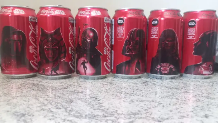Kit 6 latas Star Wars Coca-cola