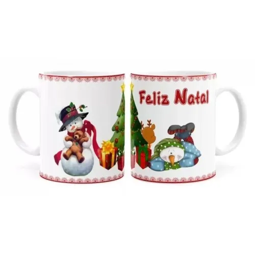 Caneca Natalina 325ml Personalizada + Caixa Envios Hoje