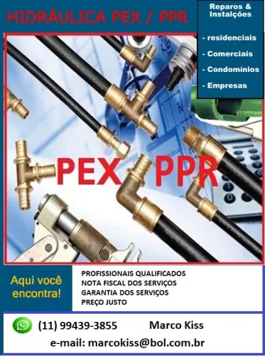 Encanador hidráulica / PEX - PPR