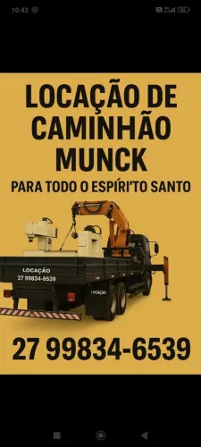 LOCAÇÃO DE CAMINHÃO MUNCK.