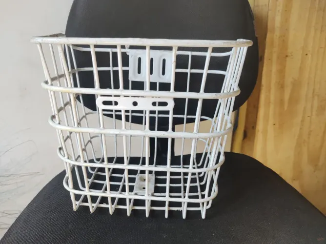 Cesto de Bicicleta Branco