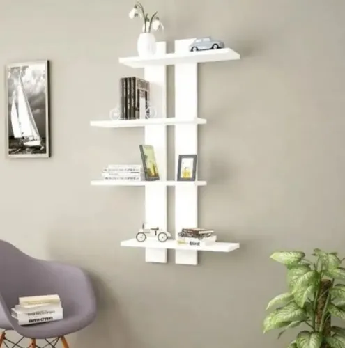 Prateleira em MDF branco quarto sala escritório / Leia descrição do anúncio