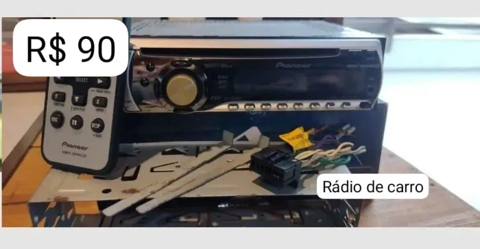 Radio de carro, original, funcionando
