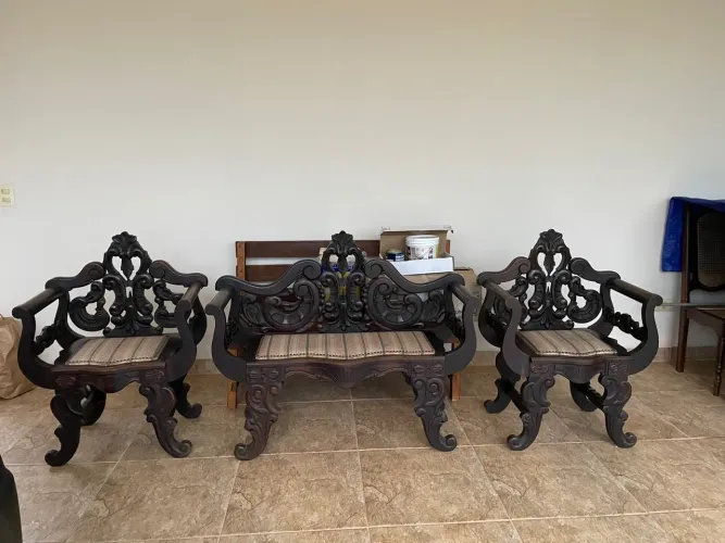 Conjunto de namoradeira - estilo colonial