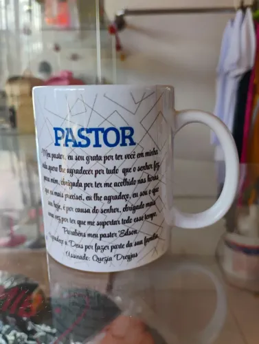 100 Canecas Pastor Personalizada - Presente Especial