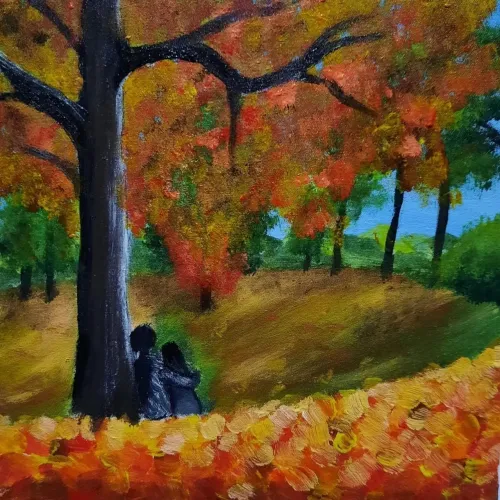Pintura em tela, autoral. 15×15, SEM MOLDURA.