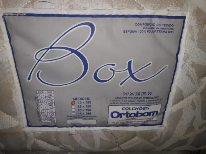 BOX PARA CAMA de solteiro 79x198 ortobom com pés