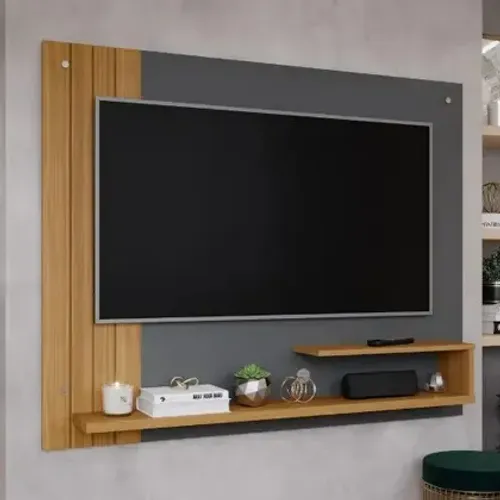 Seu Espaço Mais Sofisticado: Painel para TV até 50? Dunas com Prateleira e Nicho