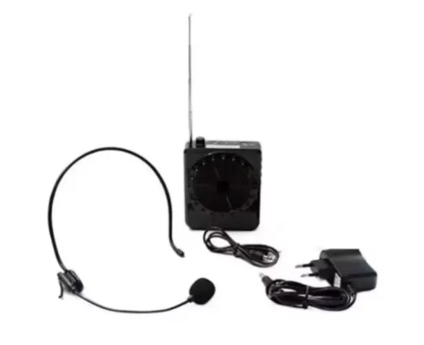 Megafone Amplificador de Voz para professor com Microfone Rádio Fm