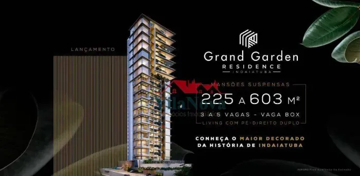 Mansões Suspensas com 4 dormitórios à venda, 190 m² por R$ 2.930.399 - Grand Garden - Inda