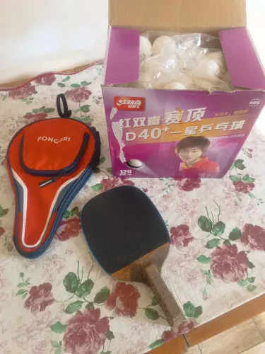 Raquete Tenis de Mesa + Bolas de Treino
