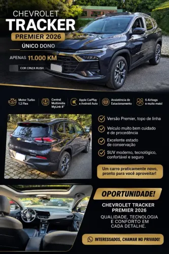 Chevrolet Tracker Premier 1.2 Turbo 12V Flex AUT 2026