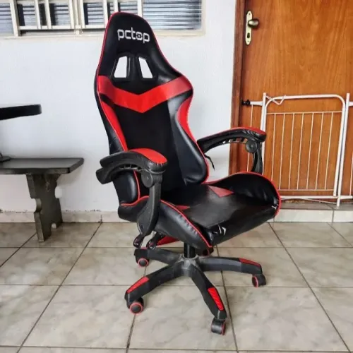 CADEIRA GAMER ENTREGO COM ALMOFADA RECLINÁVEL GIRATÓRIA ESCRITÓRIO ACEITO TROCA