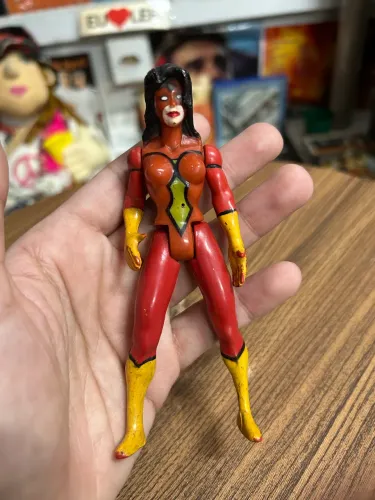 Boneca Mulher Aranha Marvel Pre Legends Homem Toy Biz Bootleg Anos 90