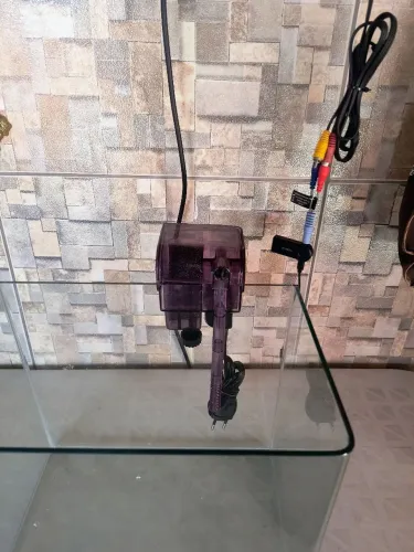 Aquário 14 litros com filtro novo da boyu voltagem 220