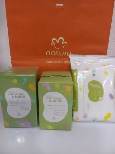 kit  natura  mamãe  e bebê 