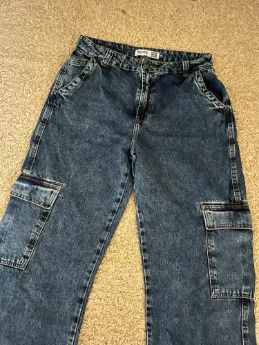 Calça Cargo Jeans - 40