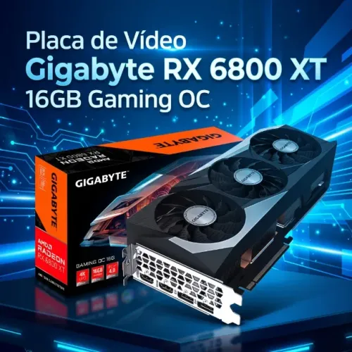 Placa de vídeo Gigabyte RX 6800 XT 16gb Gaming OC