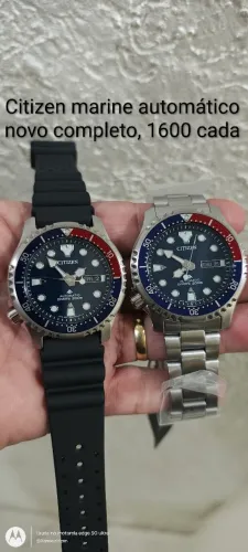 Relógio Citizen automático Marine novo completo