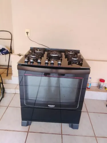FOGÃO DAKO 5 BOCAS ESPELHADO PRETO