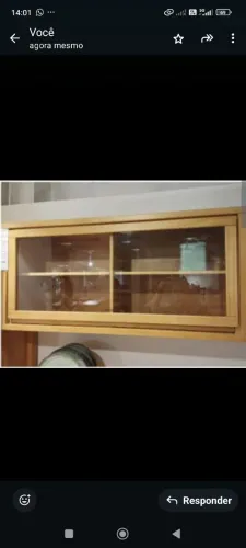 Armário áreo de madeira maciça 