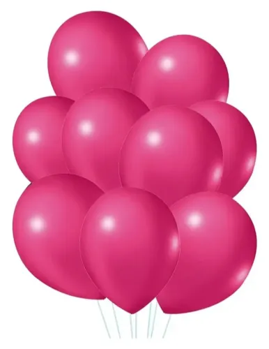 Balões rosa látex n9