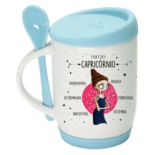 Caneca Capricórnio Alça Soft Personalizada