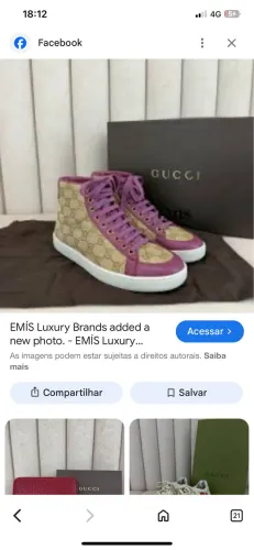 Tênis Gucci original com marquinhas de uso