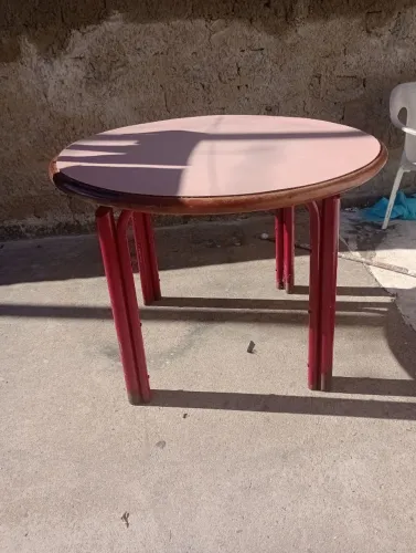 Mesa rústica redonda 