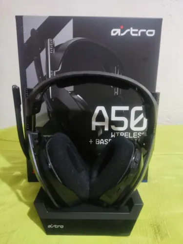 Astro A50 Gen 4 Wireless Headset Gamer + Base Station Completo Na Caixa