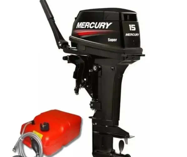 Mercury 15hp super manual - motor de popa novo