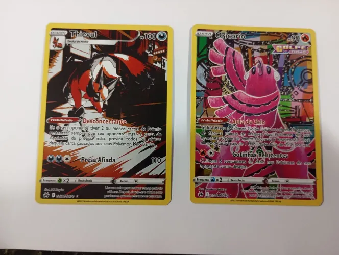 2 Cartas pokémon coleção galeria de Galar