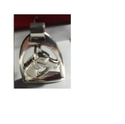 Pingente Cavalo Prata 950 Peso 23 Gramas Tamanho 40 mm Passador para até 10 mm 