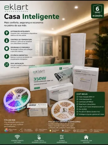 Fonte chaveada eklart pro 350w iluminação e caixa bob 