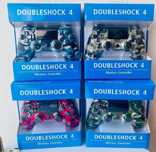 Controle pc ps4 bluetooth sem fio camuflado joystick computador play station 4