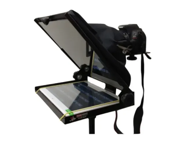 Teleprompter 10,5 Handycam Dslr + Controle E Suporte Celular