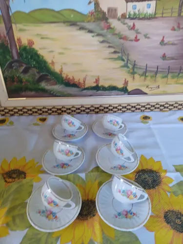 Xícaras de café porcelana pozzani