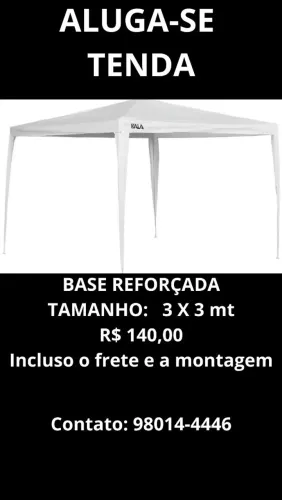 Aluga Tenda 3x3
