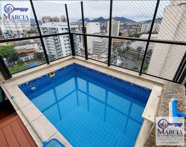 Cobertura Duplex à Venda no Cachambi, RJ - 3 Suítes, Piscina Privativa, Vista Engenhão, Do