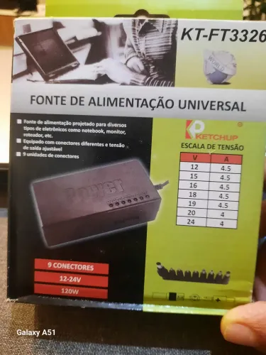 Fonte de alimentação Universal KT-FT3326
